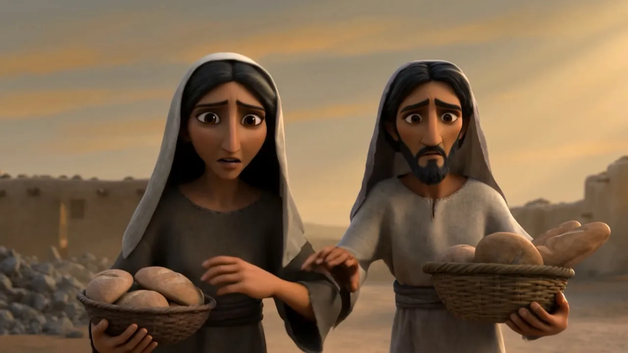 Neighbors leave bread at a distance and go