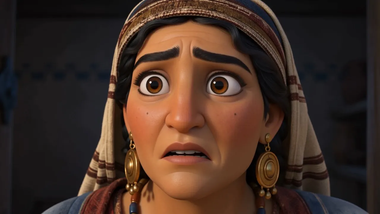 Her face — she does not want to be told this