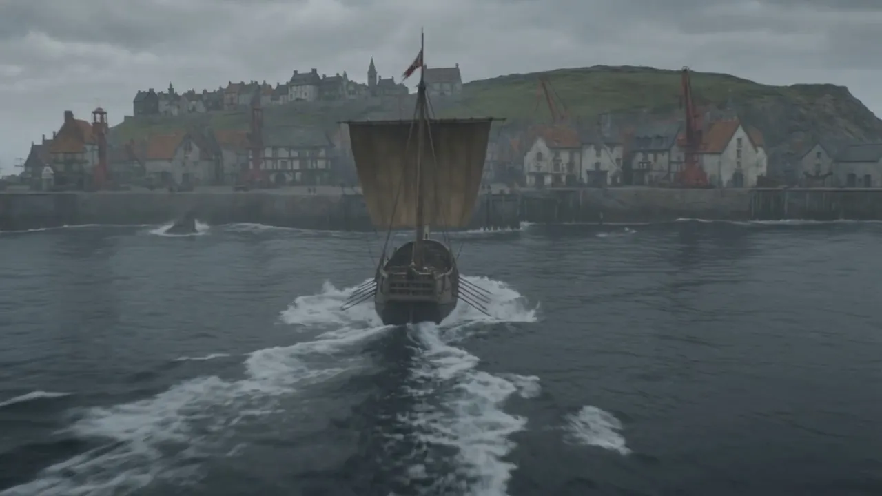 A harbor getting smaller