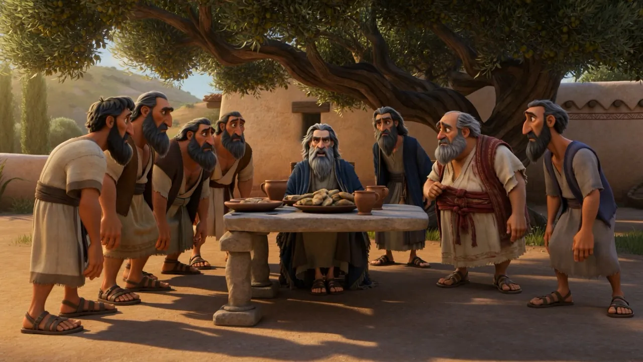 A problem: he is sitting. Everyone else now cannot