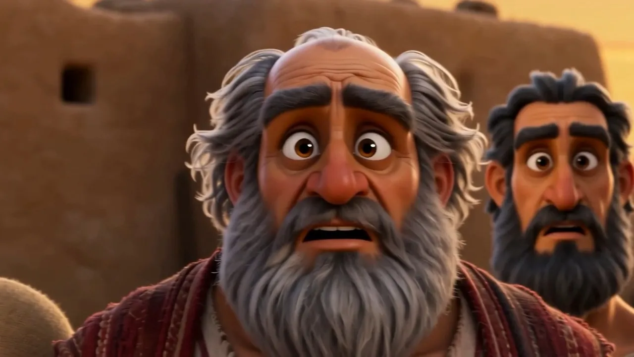 The brothers’ faces, one after another: shock, confusion, awe