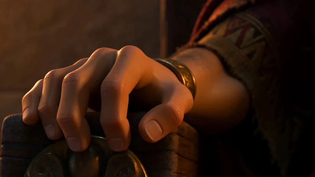The king’s hand: clenched — then, finger by finger, loosening
